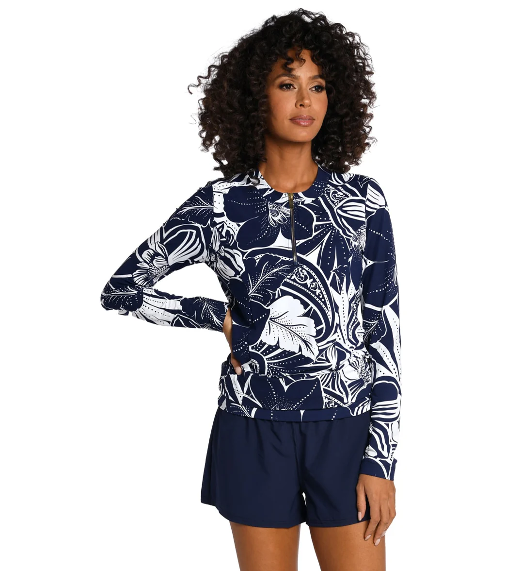 La Blanca Women's At The Playa Rash Guard