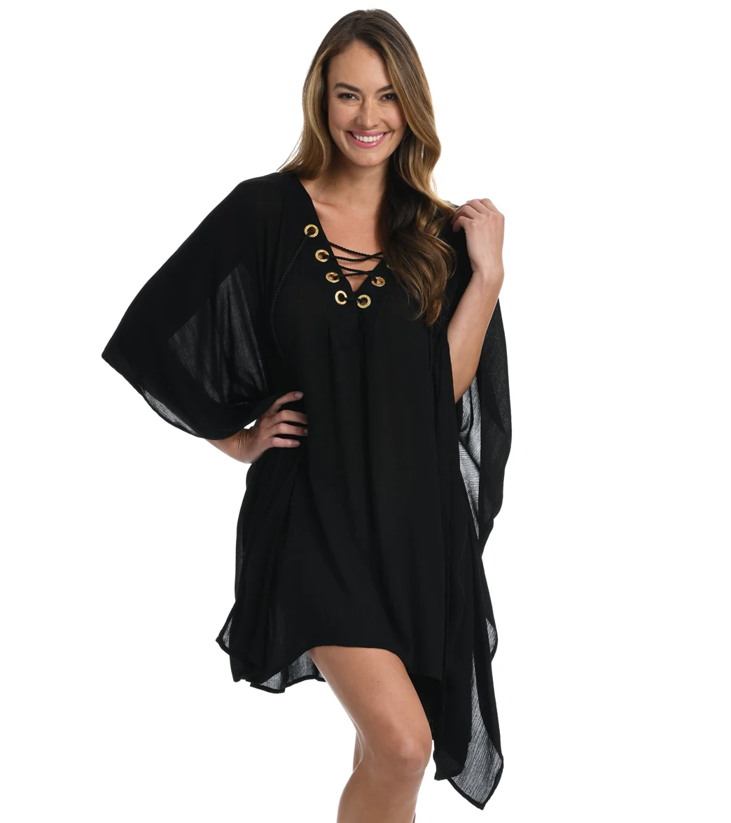 La Blanca Women's Capri Lace-Up Caftan - Image 6