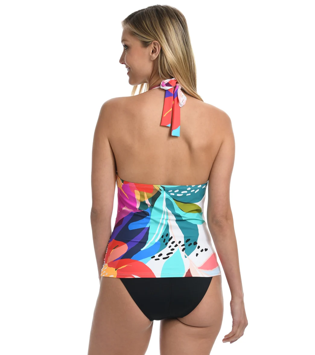 La Blanca Women's Eclectic Shore Halter Tankini Top - Image 3