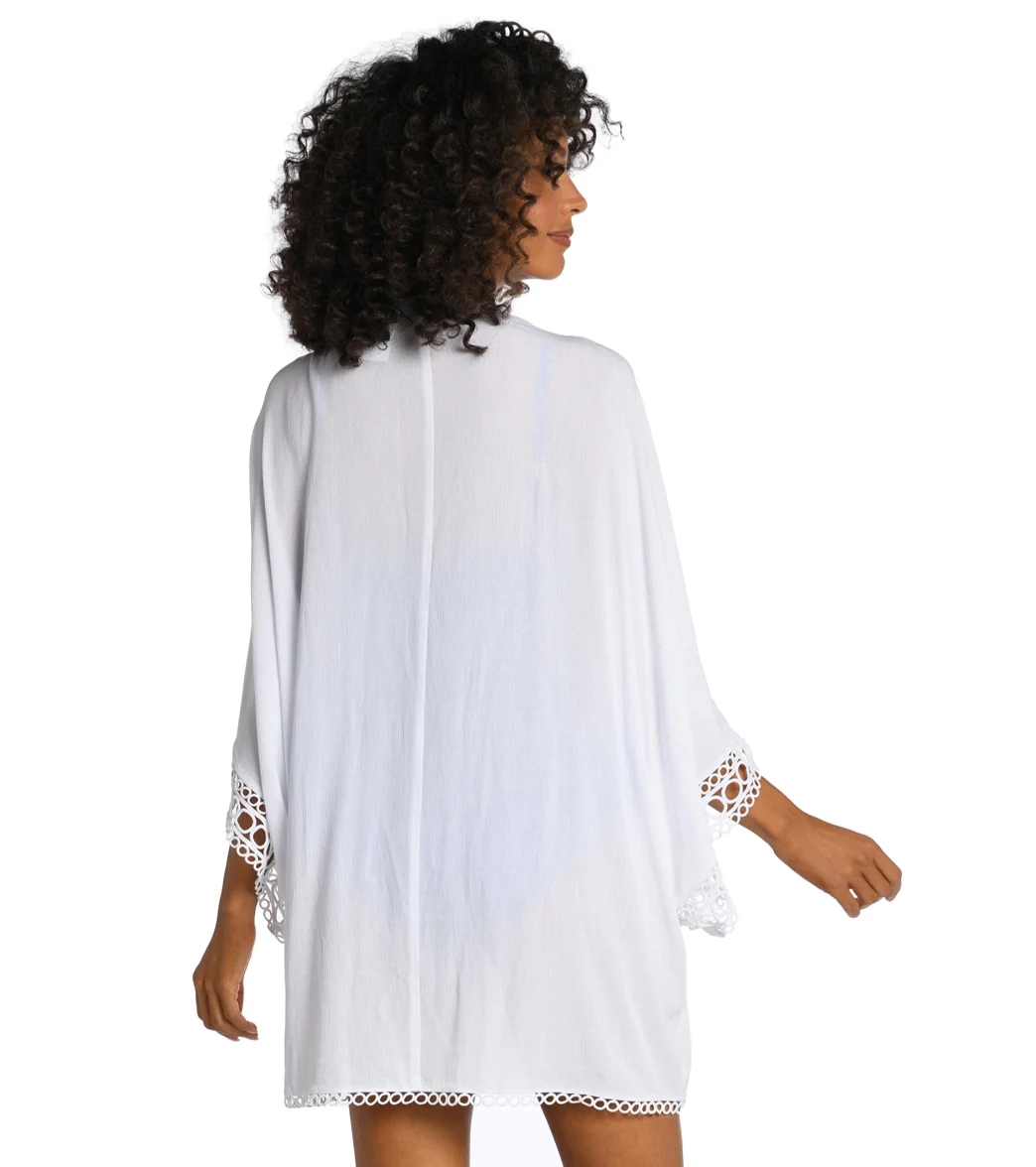 La Blanca Women's Illusion Covers Kimono - Image 3