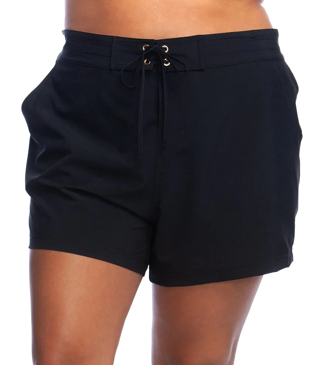 La Blanca Women's Plus Size All Aboard 4" Short - Image 5