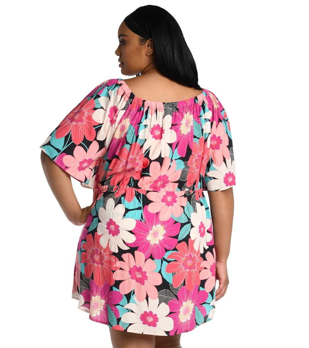 La Blanca Women's Plus Size In Full Bloom Off The Shoulder Dress - Image 3