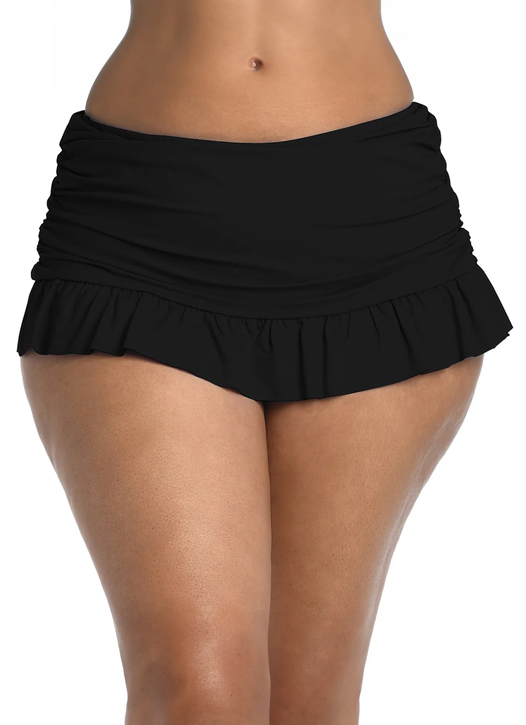 La Blanca Women's Plus Size Island Goddess Ruffle Swim Skirt - Image 10