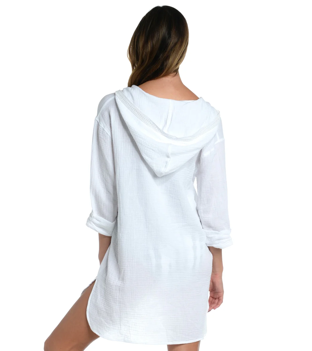 La Blanca Women's Seaside Covers Hooded Tunic - Image 7