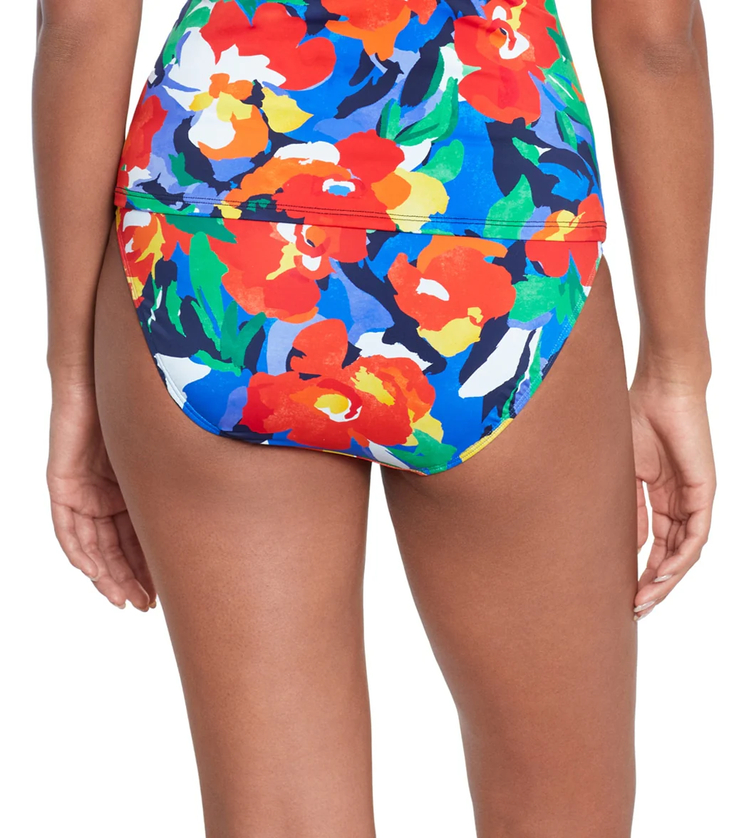 Lauren Ralph Lauren Bold Floral Print Bikini Bottom - Image 3