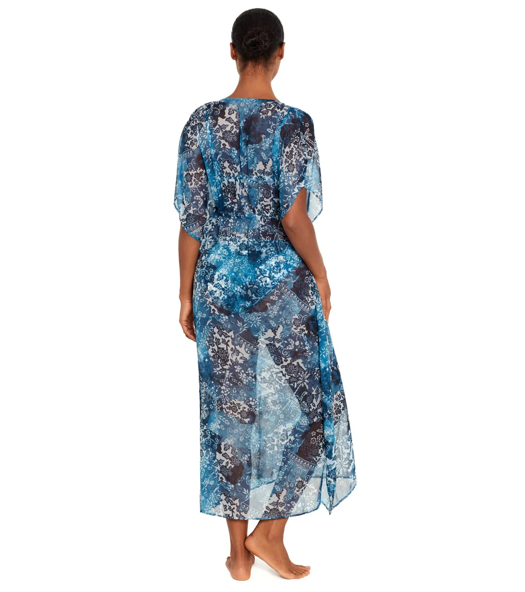 Lauren Ralph Lauren Indigo Patchwork Midi Caftan - Image 3
