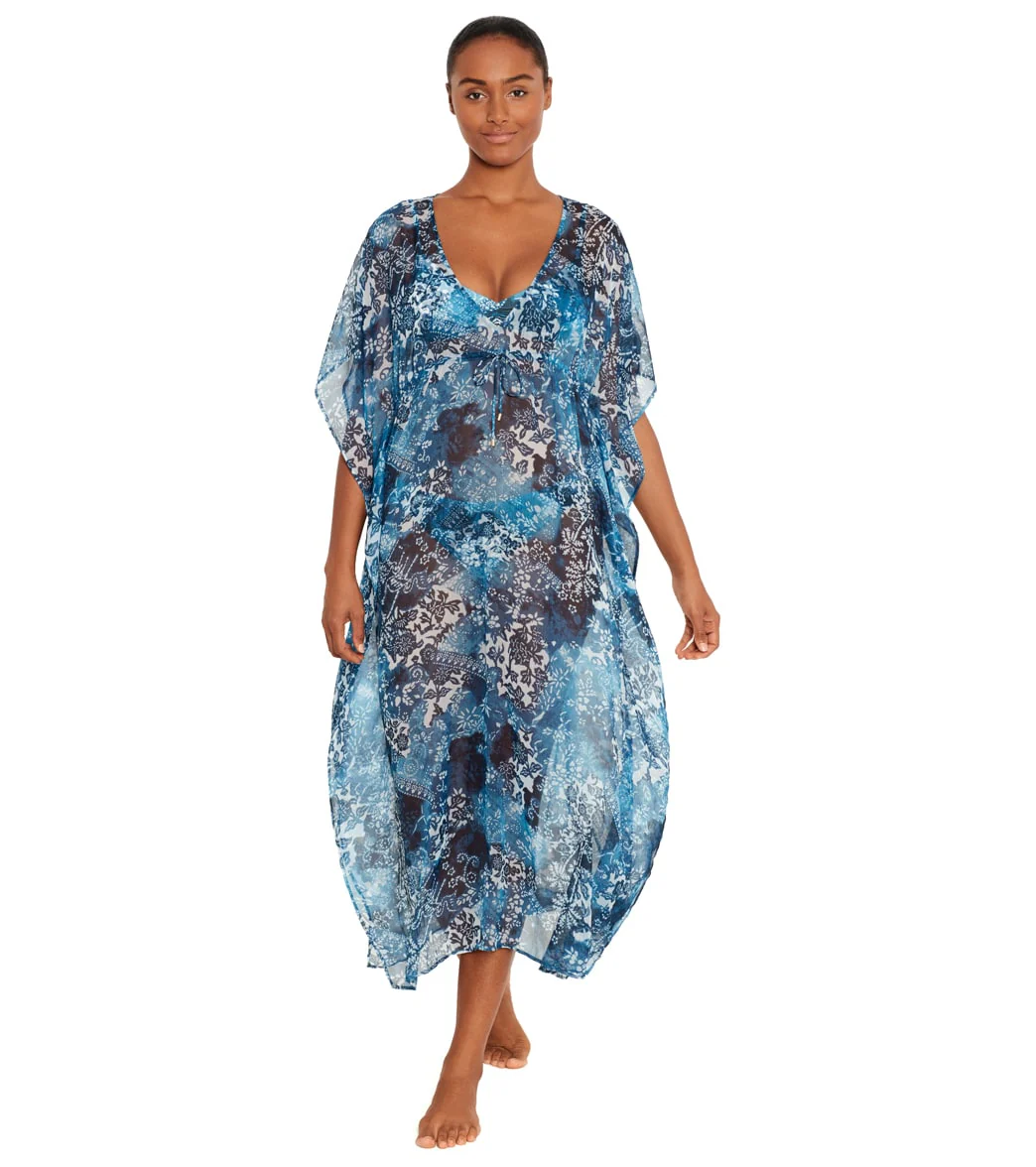 Lauren Ralph Lauren Indigo Patchwork Midi Caftan - Image 5
