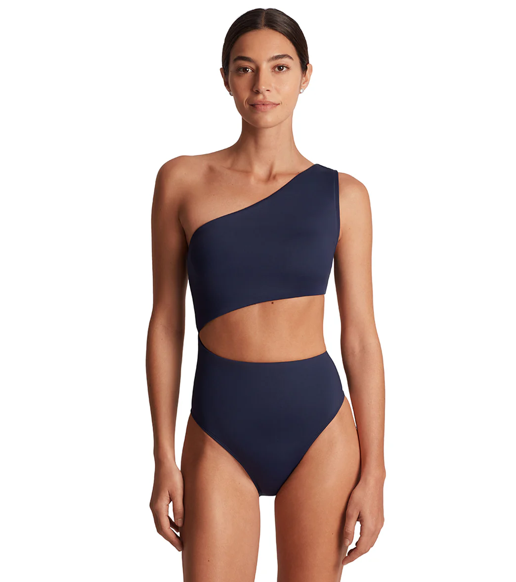 Lauren Ralph Lauren Women's Beach Club Solids One Shoulder Cutout One Piece Swimsuit - Image 7