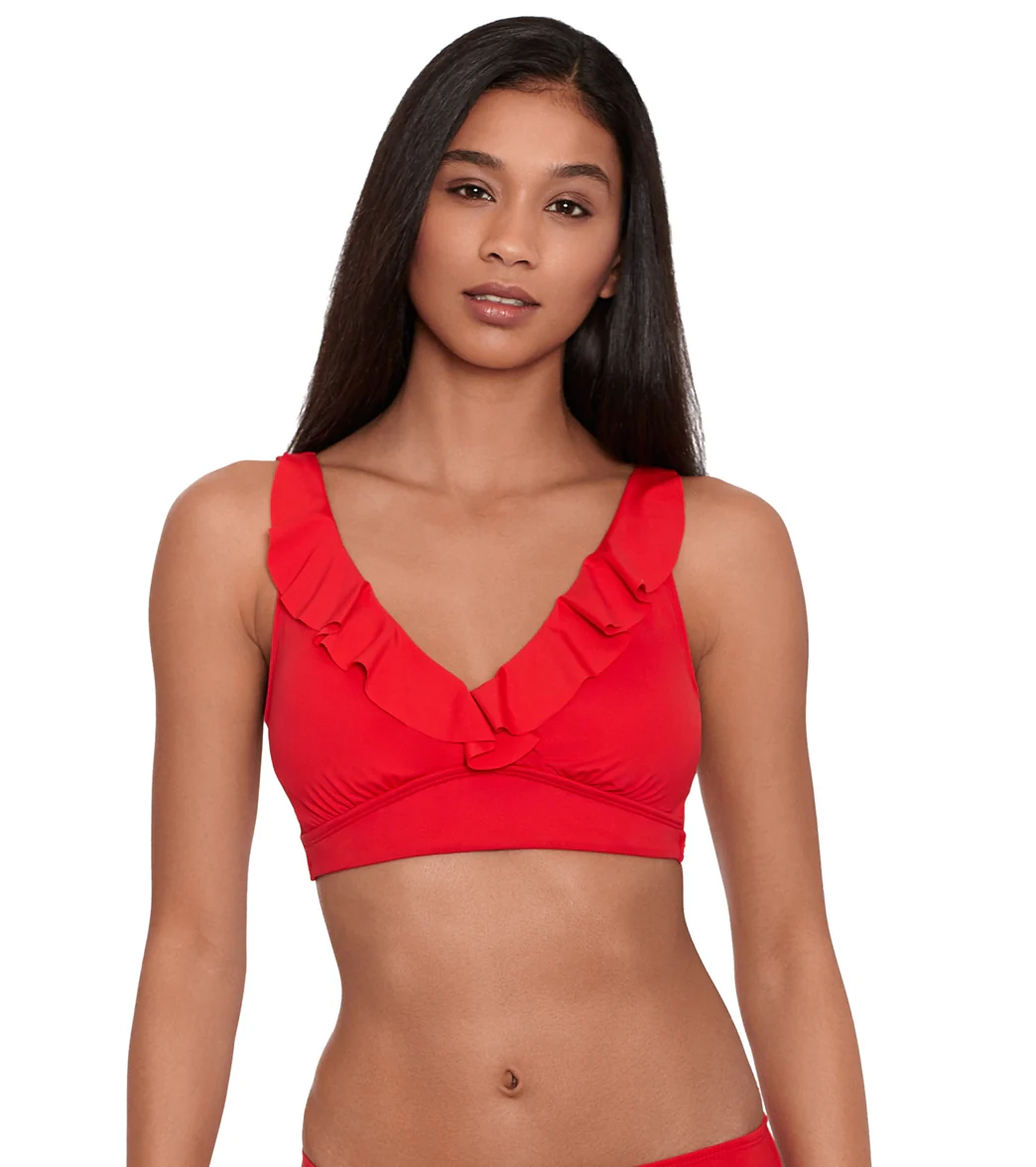 Lauren Ralph Lauren Women's Beach Club Solids Ruffle Underwire Bikini Top - Image 29