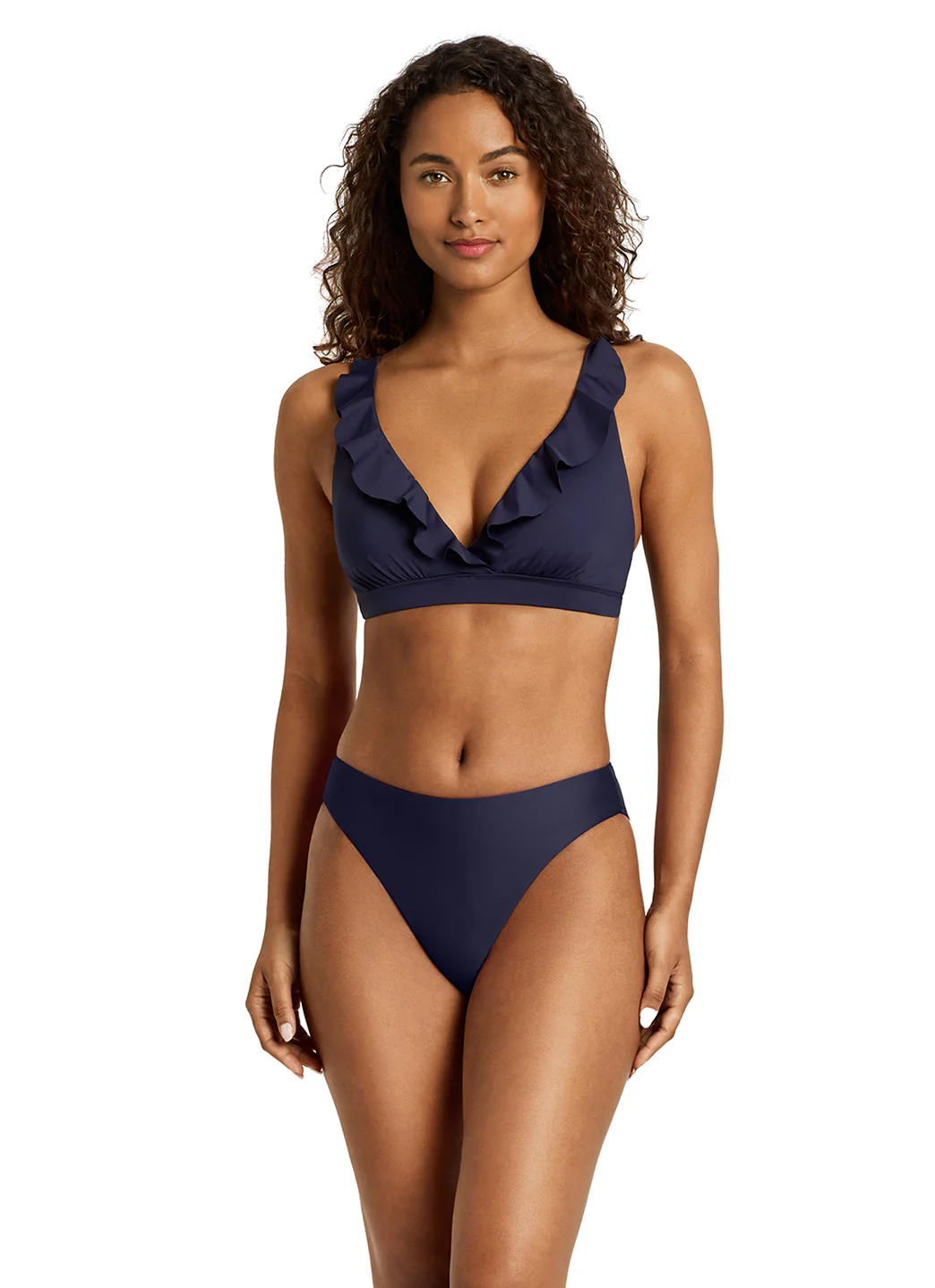 Lauren Ralph Lauren Women's Beach Club Solids Ruffle Underwire Bikini Top - Image 12