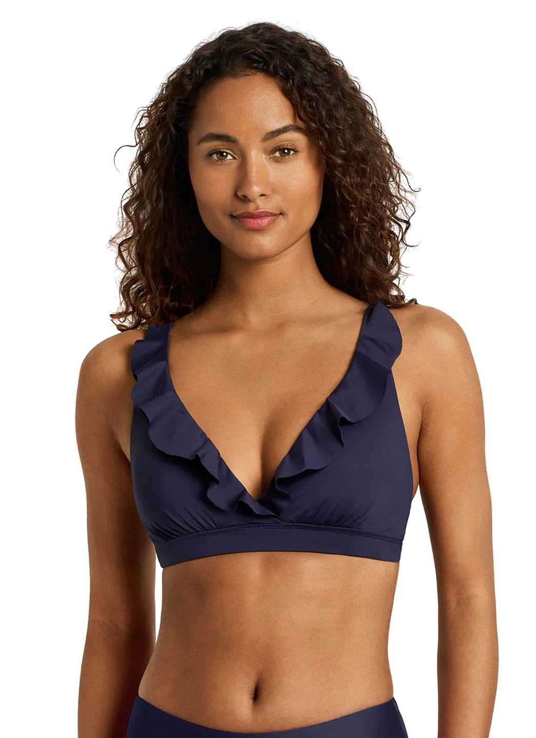Lauren Ralph Lauren Women's Beach Club Solids Ruffle Underwire Bikini Top - Image 9