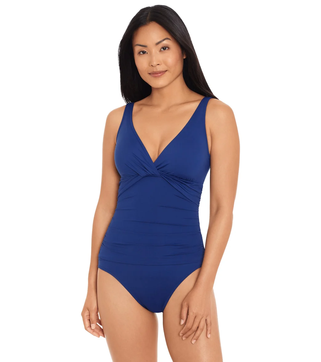 Lauren Ralph Lauren Women's Beach Club Twist Underwire One Piece Swimsuit - Image 5