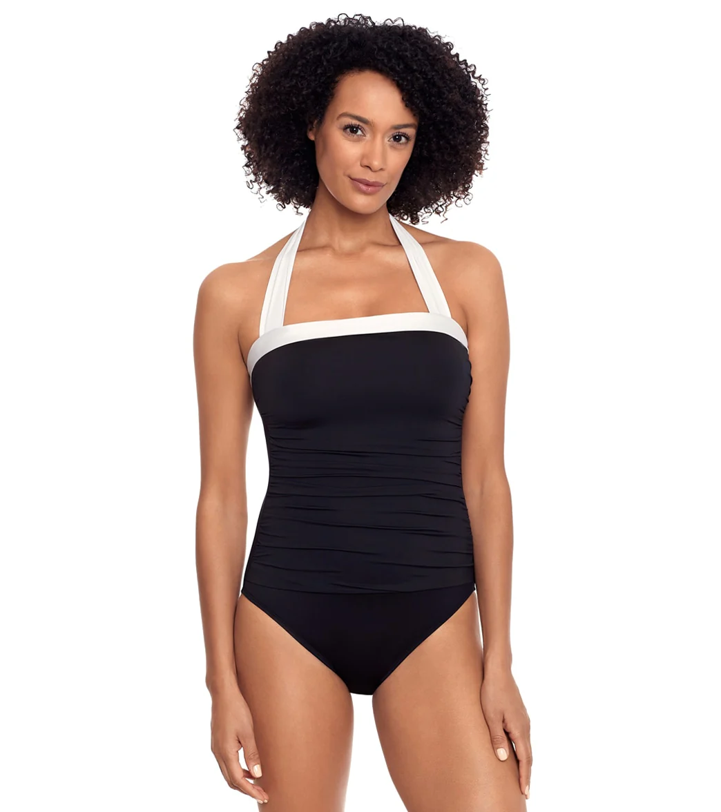 Lauren Ralph Lauren Women's Bel Air Bandeau One Piece Swimsuit - Image 7