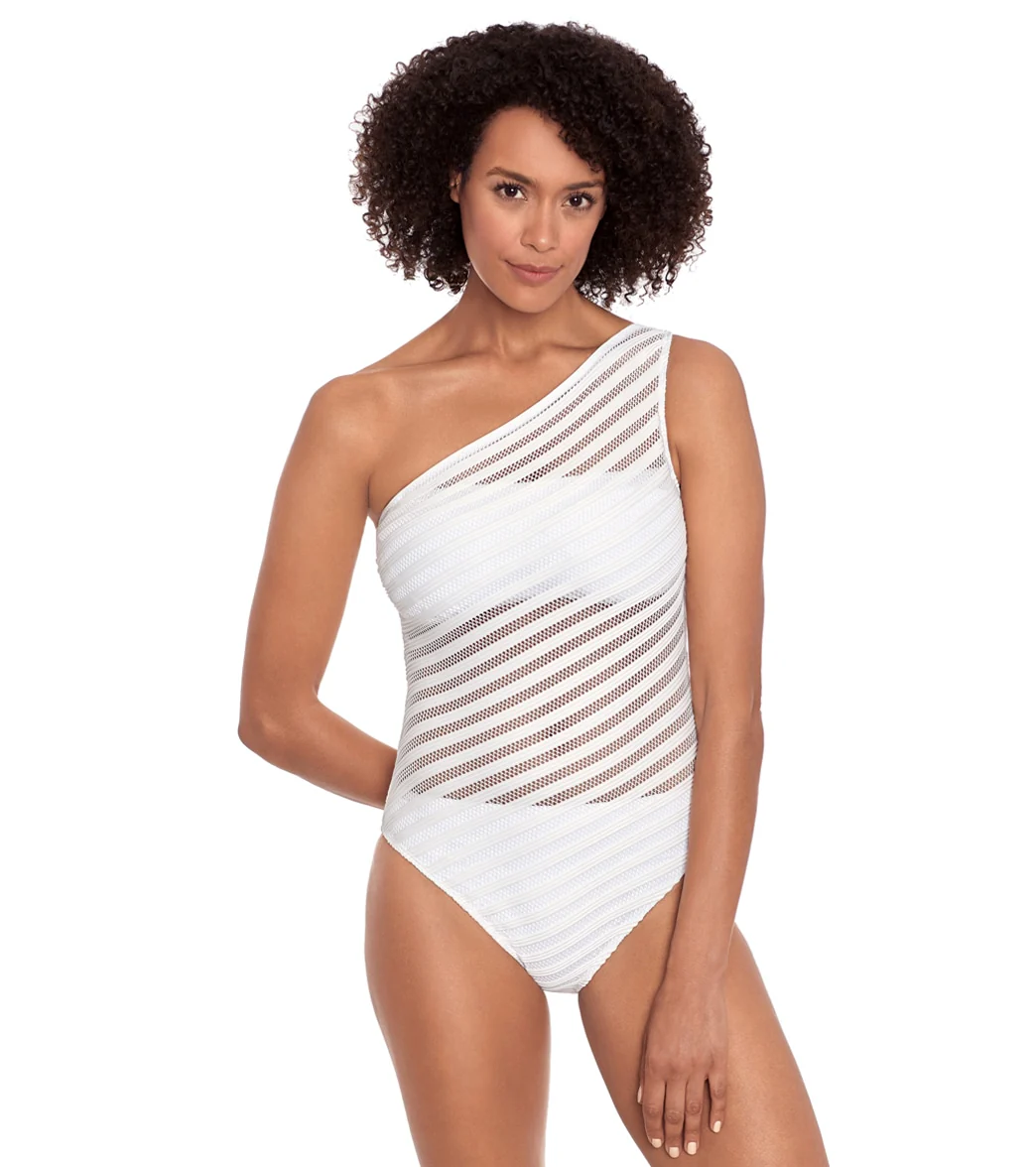Lauren Ralph Lauren Women's Ottoman One Shoulder One Piece Swimsuit - Image 2