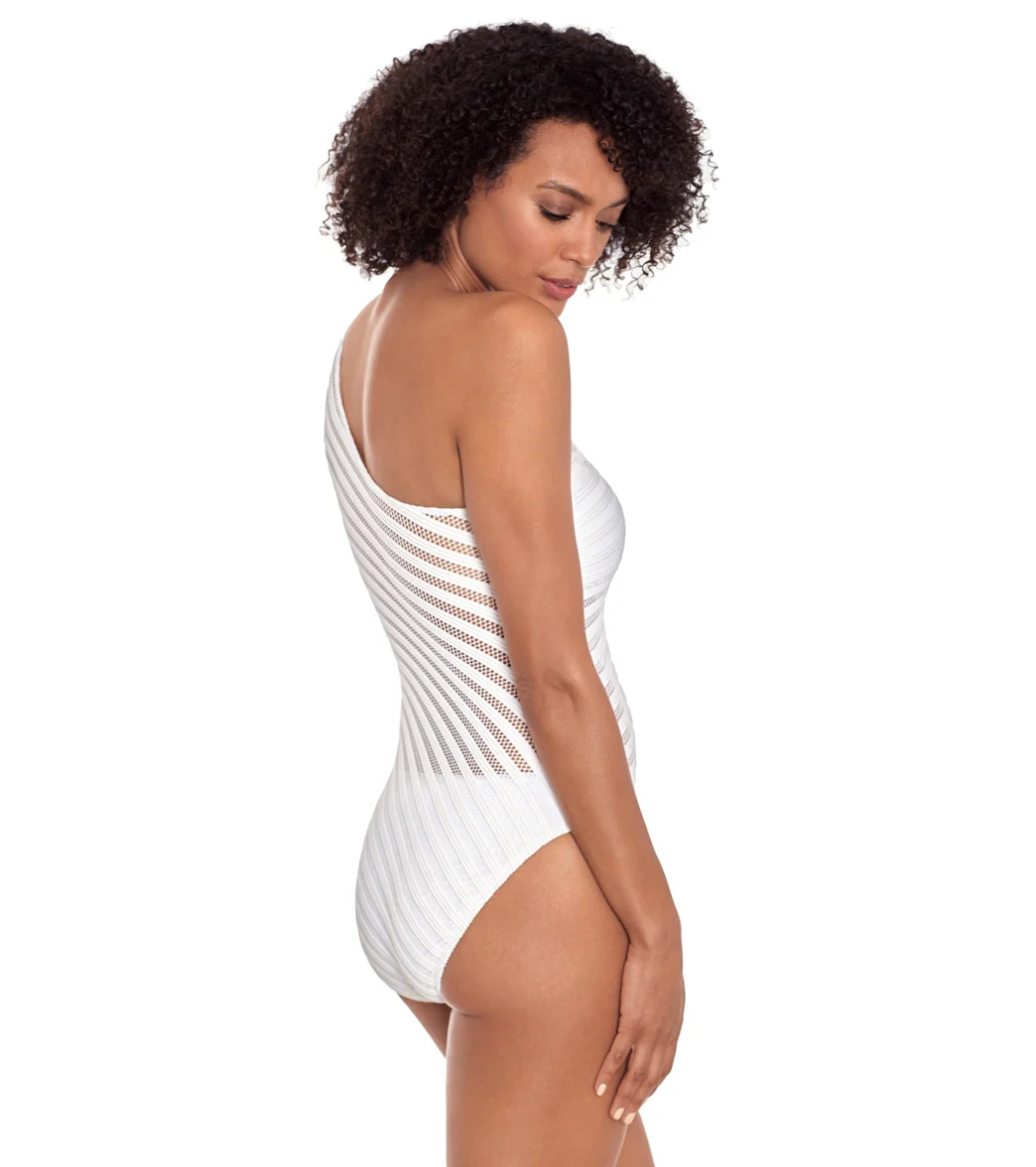 Lauren Ralph Lauren Women's Ottoman One Shoulder One Piece Swimsuit - Image 3