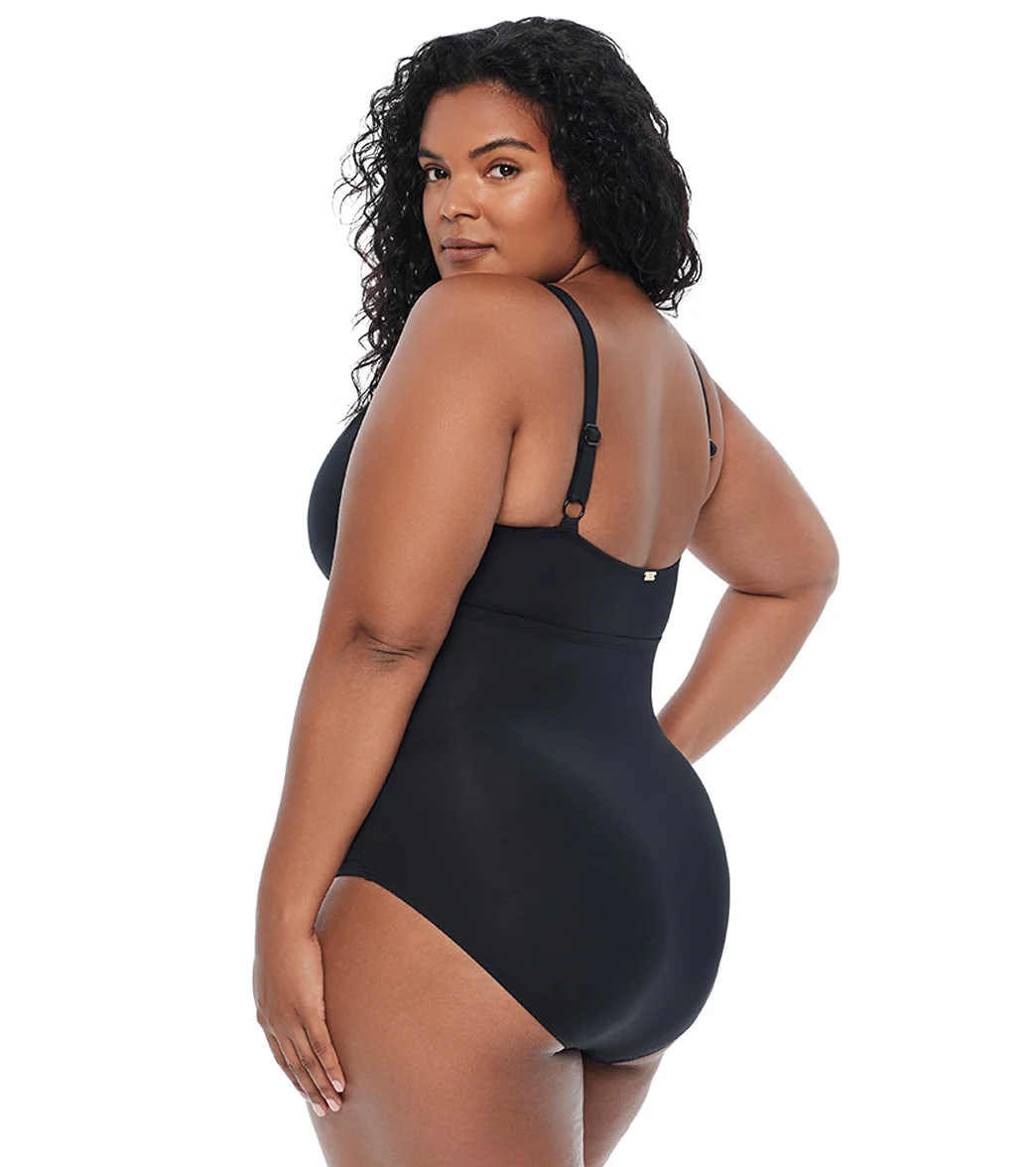 Lauren Ralph Lauren Women's Plus Size Beach Club High Neck One Piece Swimsuit - Image 14