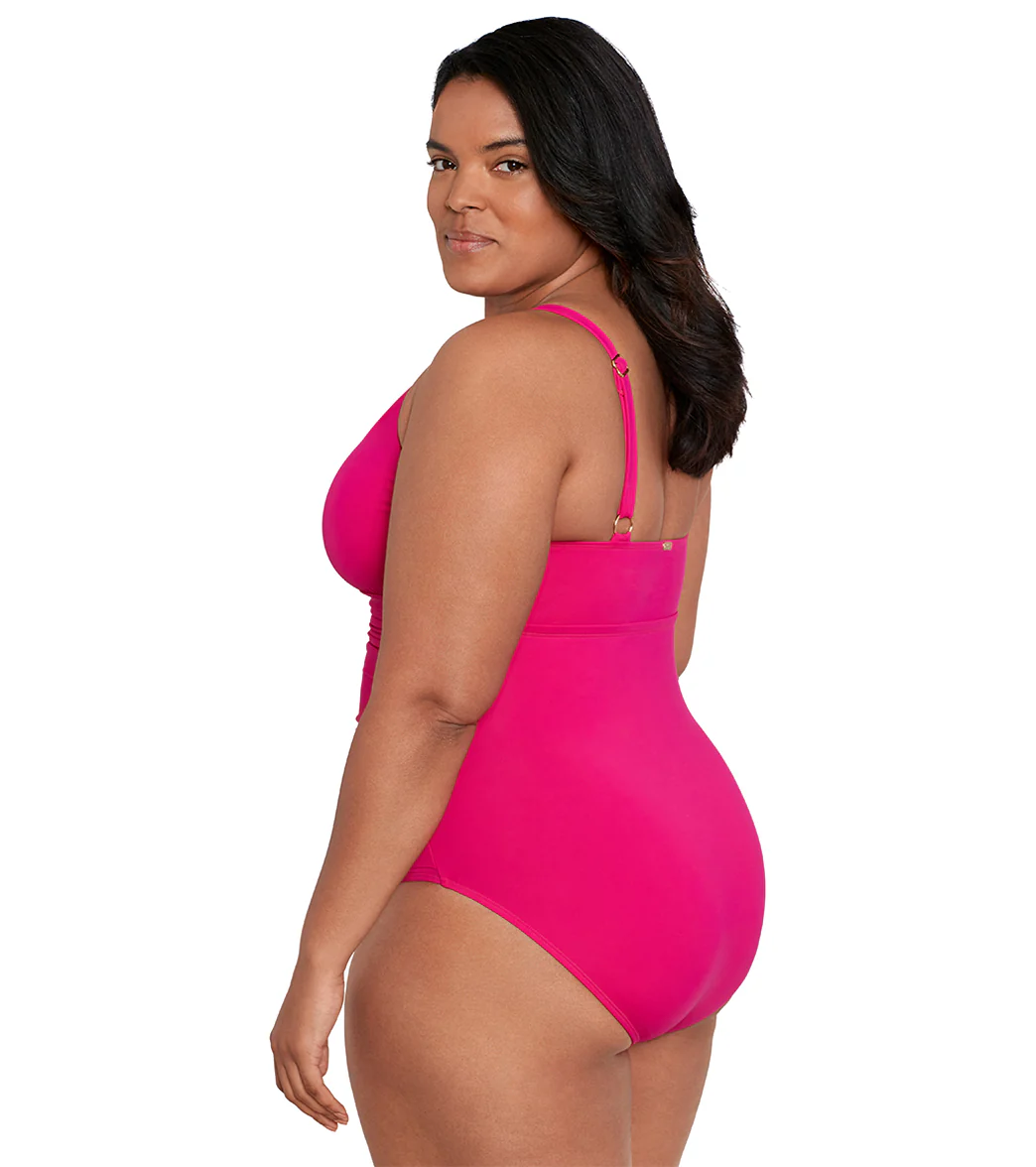Lauren Ralph Lauren Women's Plus Size Beach Club High Neck One Piece Swimsuit - Image 8