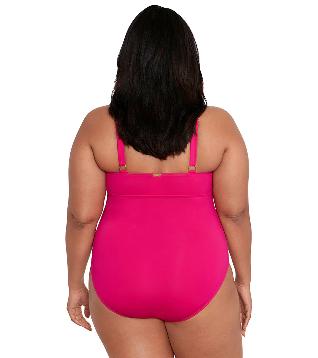 Lauren Ralph Lauren Women's Plus Size Beach Club High Neck One Piece Swimsuit - Image 9