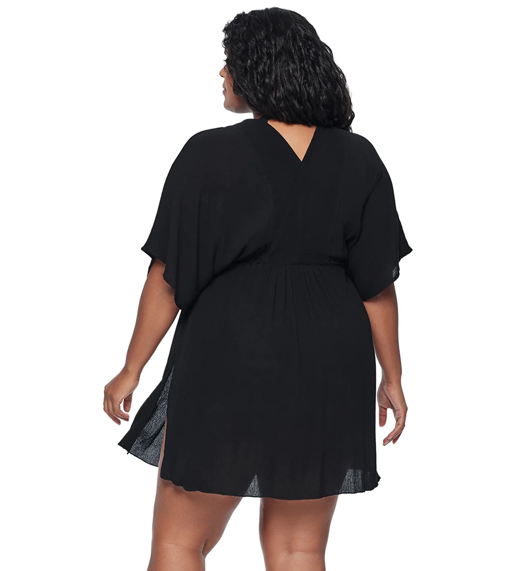 Lauren Ralph Lauren Women's Plus Size Crinkle Rayon Tunic - Image 3