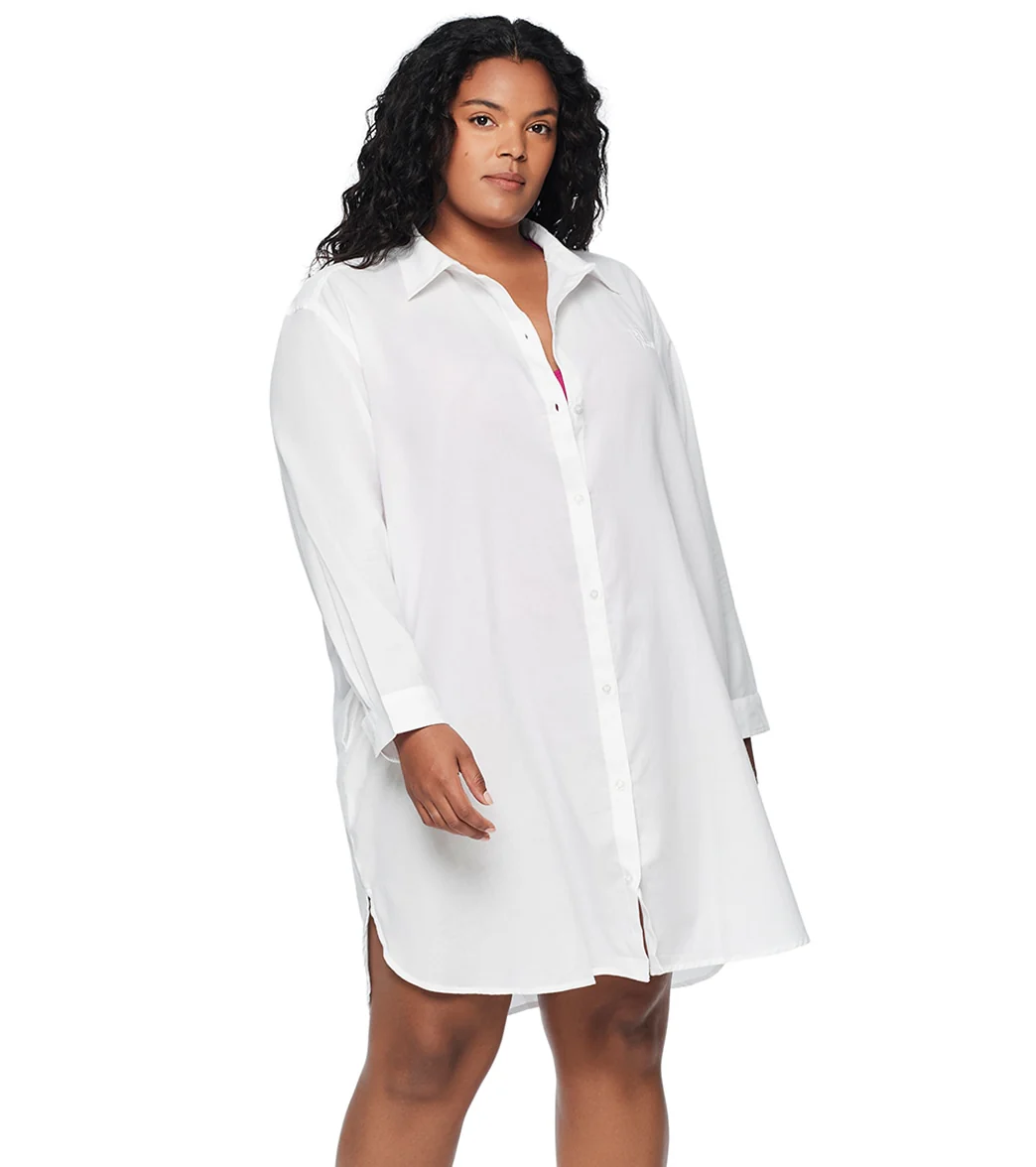 Lauren Ralph Lauren Women's Plus Size Maxi Beach Shirt - Image 10