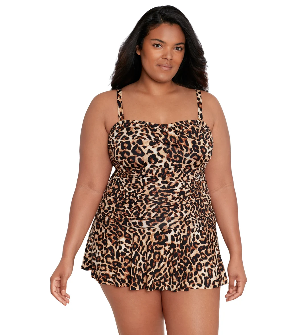 Lauren Ralph Lauren Women's Plus Size Ottoman Mesh Twist Shirred One Piece Swimsuit - Image 5