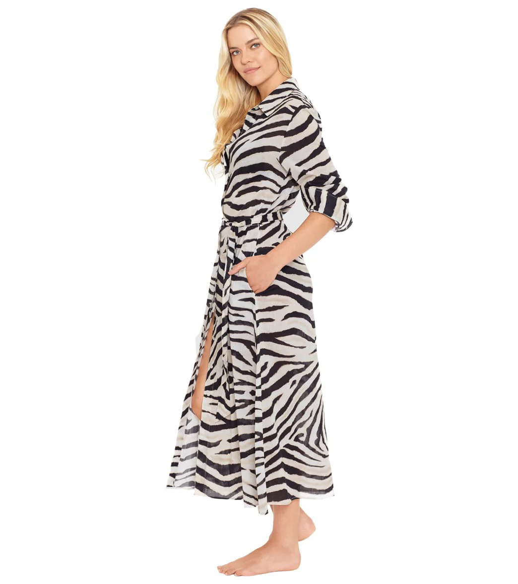 Lauren Ralph Lauren Women's Zebra Midi Shirt Dress - Image 2