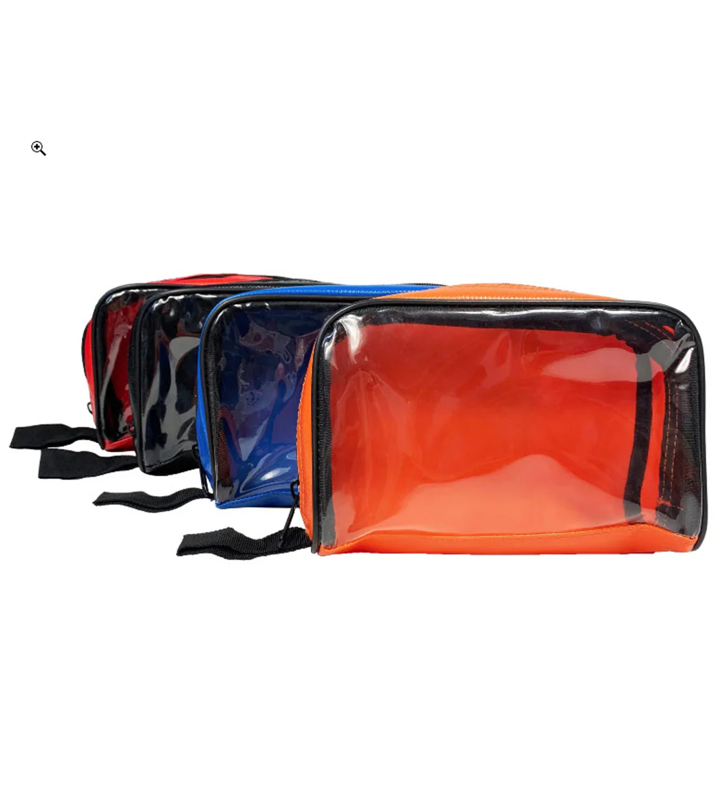 LINE2Design Color Coded First Aid Medical Kit Water Resistant Accessory Pouches, Zippered Bag with Transparent Window Set of 4 - Image 4