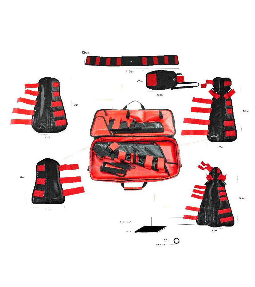 LINE2Design Heavy Duty Emergency Fracture Immobilization Arm and Leg Care Splints with Carrying Case - Image 2