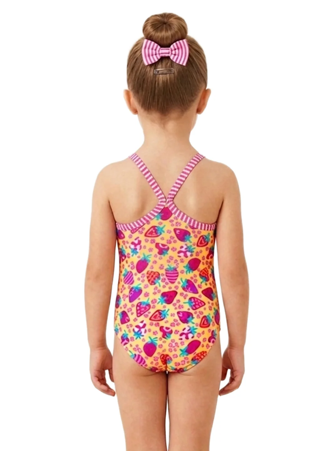 Little Dolfin Girls' Berry Sweet One Piece Swimsuit (Toddler, Little Kid) - Image 4