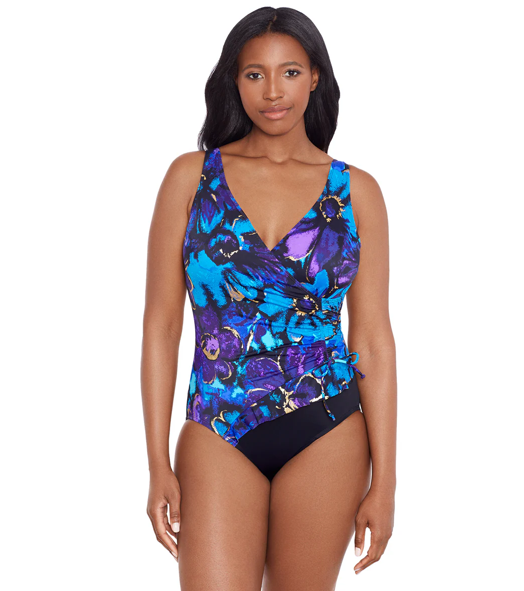 Longitude Women's Gypsy Ruffle Surplice One Piece Swimsuit - Image 7