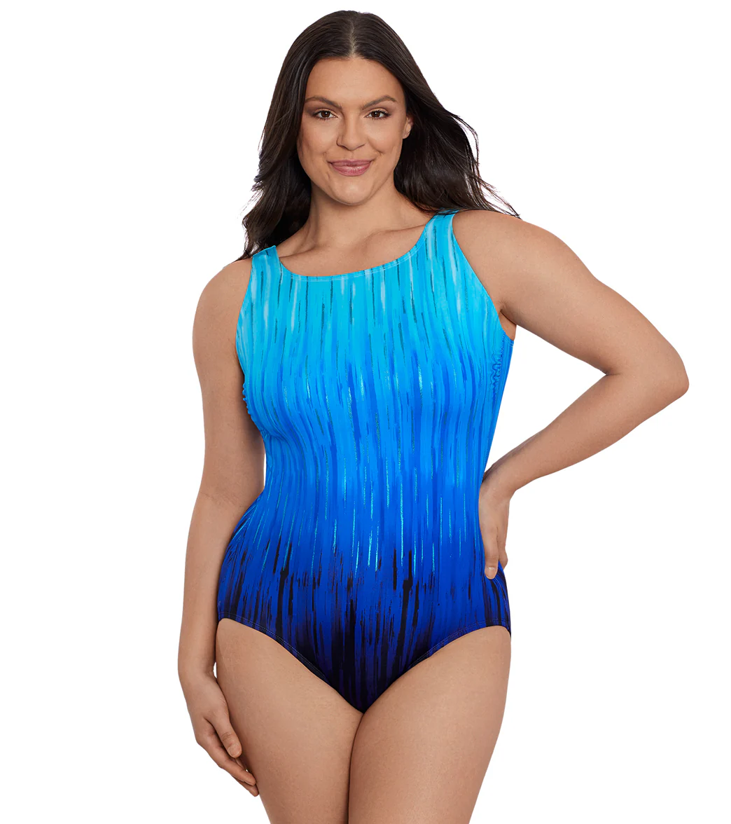 Longitude Women's High Energy Scoop High Neck Long Torso One Piece Swimsuit - Image 10
