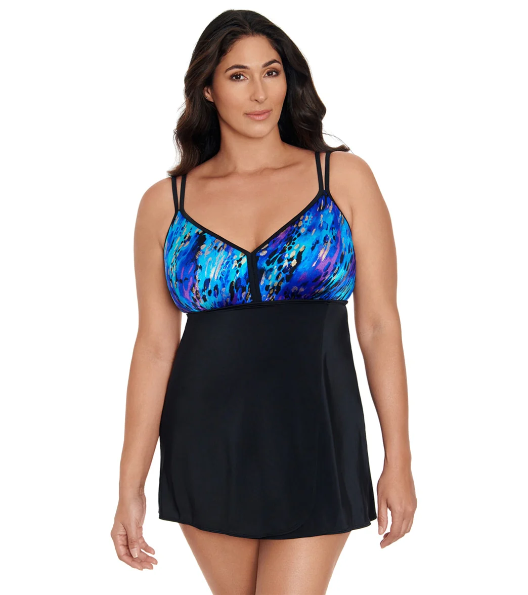 Longitude Women's Leopard High Flyaway Swim Dress - Image 7