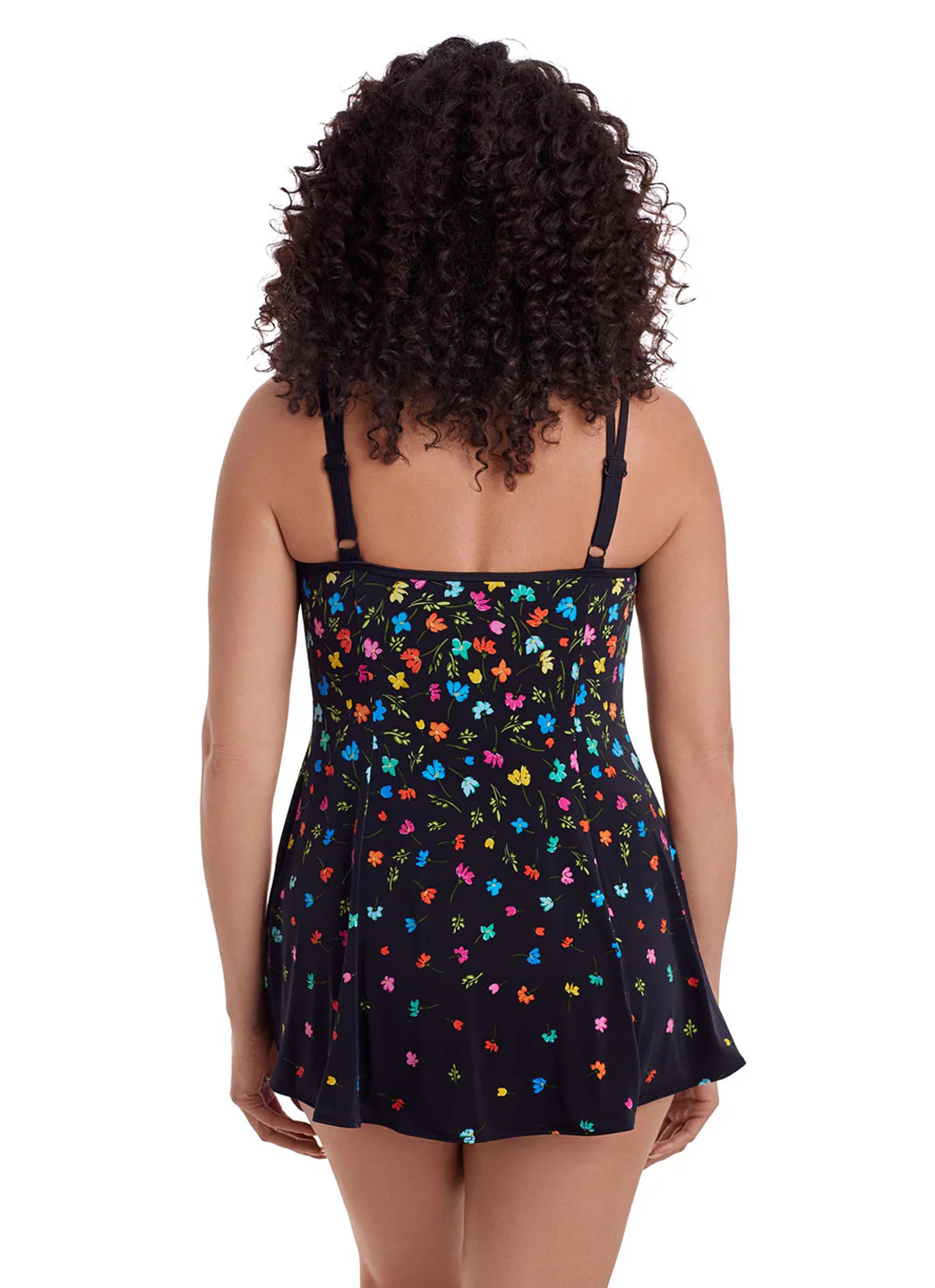 Longitude Women's Long Torso Little Flowers Princess Seam Swim Dress - Image 5