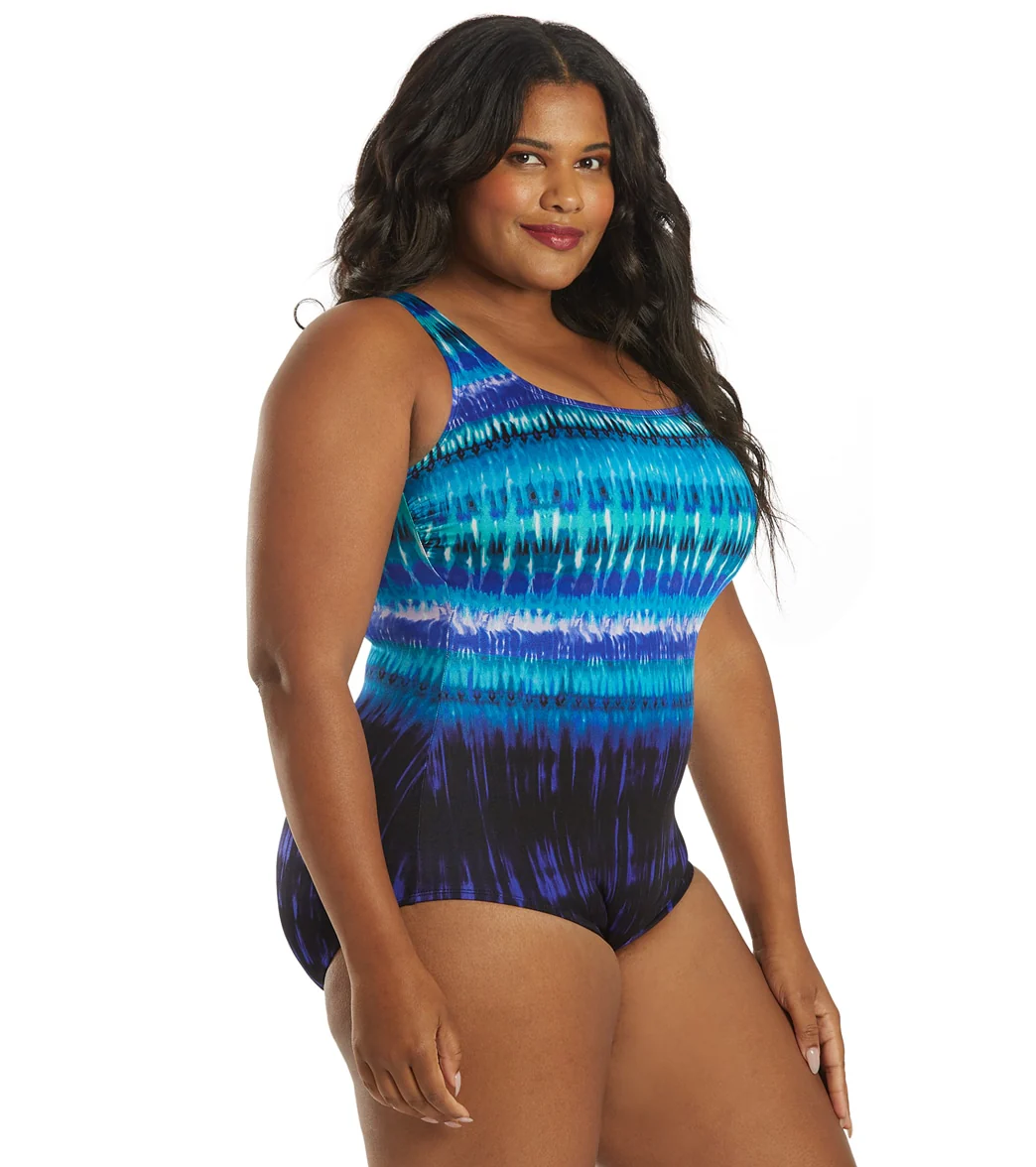 Longitude Women's Plus Size Secret Terrain One Piece Swimsuit - Image 2