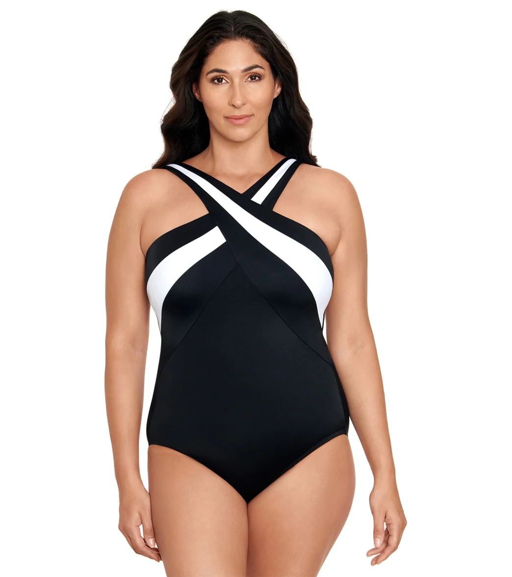 Longitude Women's Private Party Crossover One Piece Swimsuit - Image 7