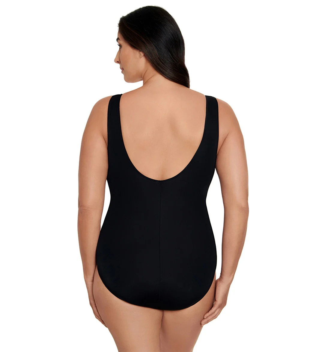 Longitude Women's Private Party Tassel Ring Surplice One Piece Swimsuit - Image 3