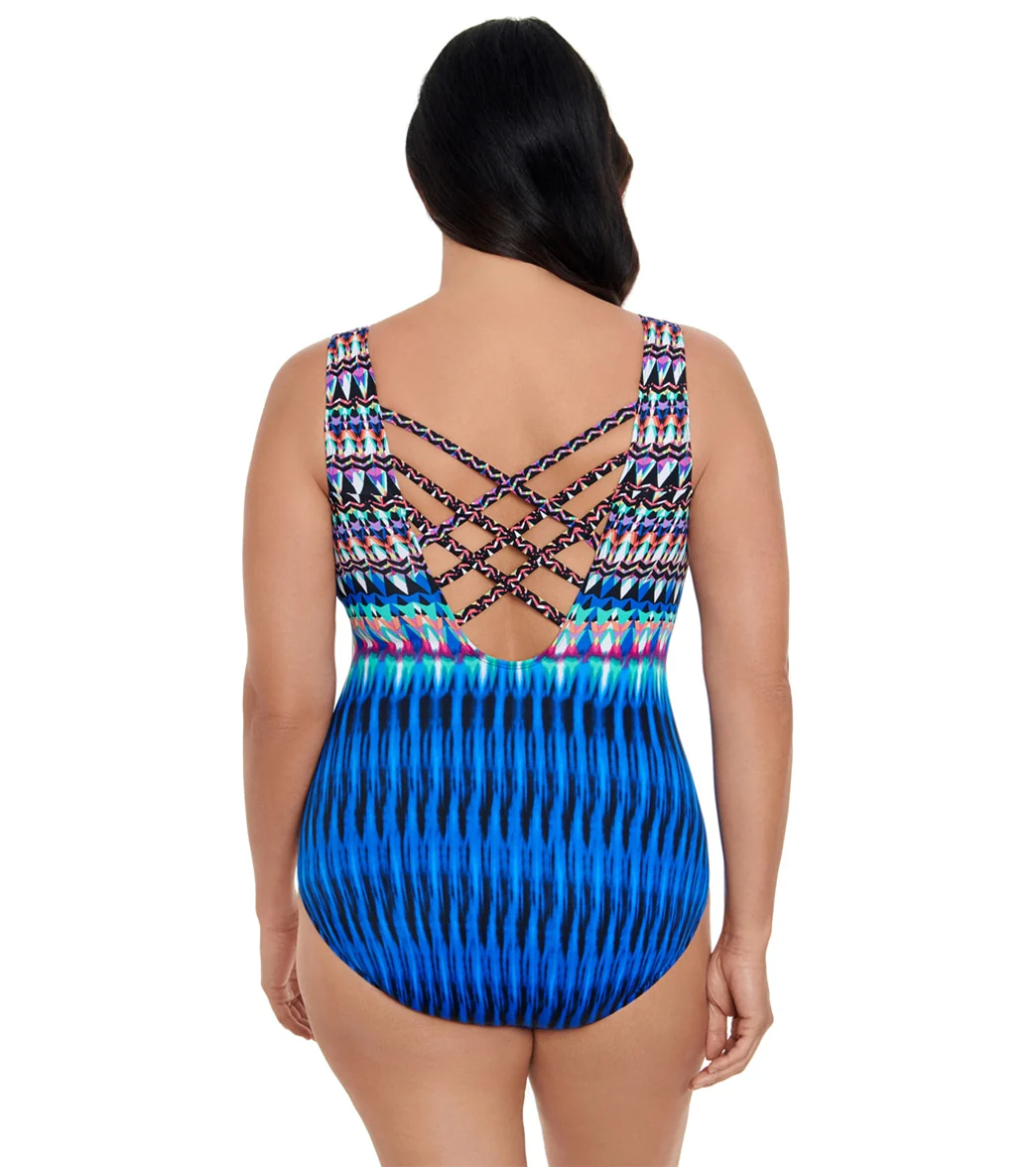Longitude Women's Sparkle Park One Piece Swimsuit - Image 2