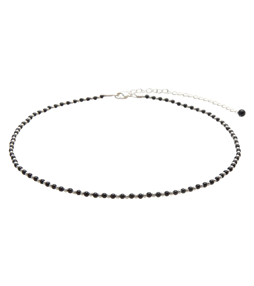 Lotus and Luna Balance Onyx 2mm Healing Necklace - Image 6