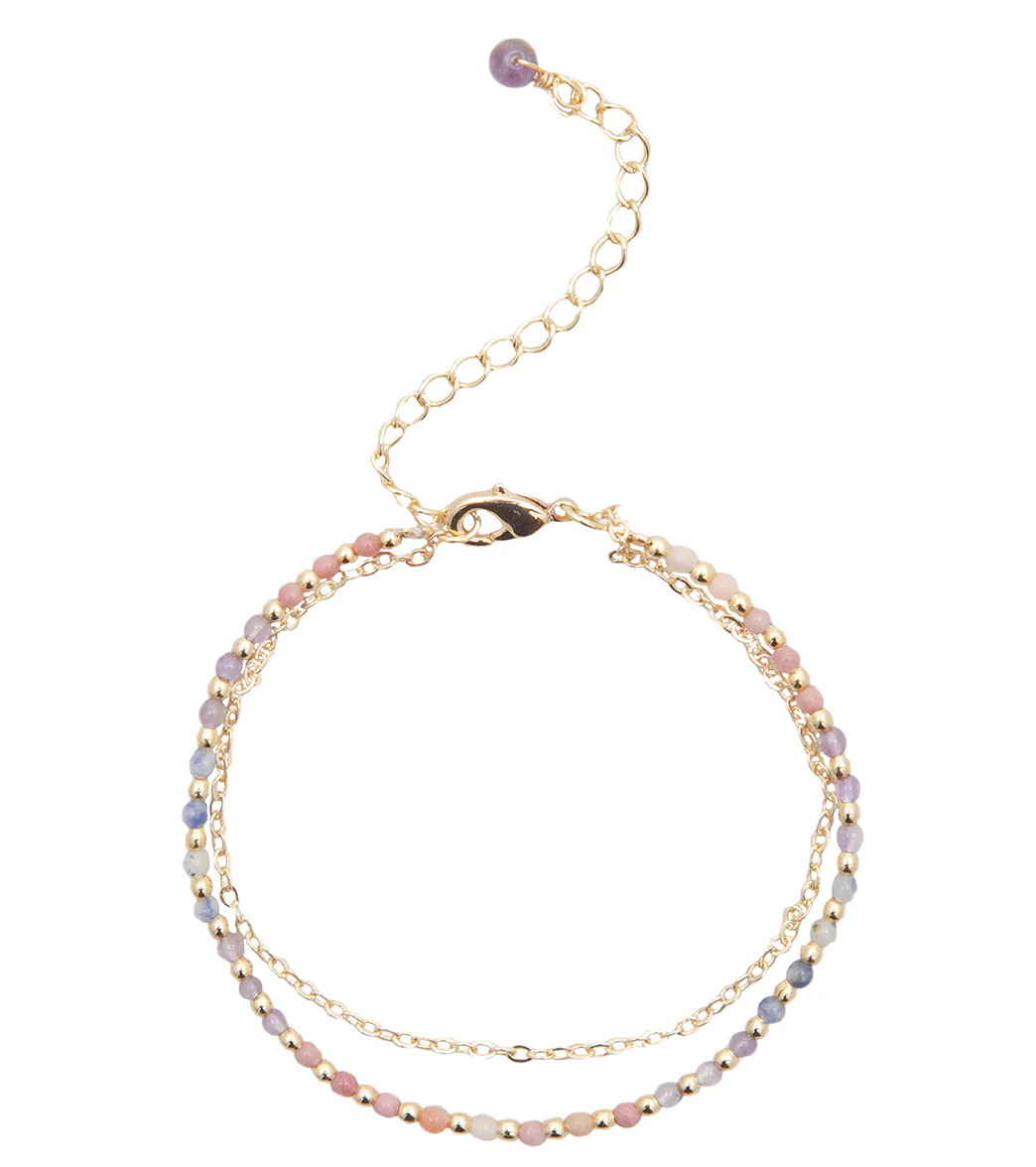 Lotus and Luna Energy Healer Amethyst Bracelet - Image 2