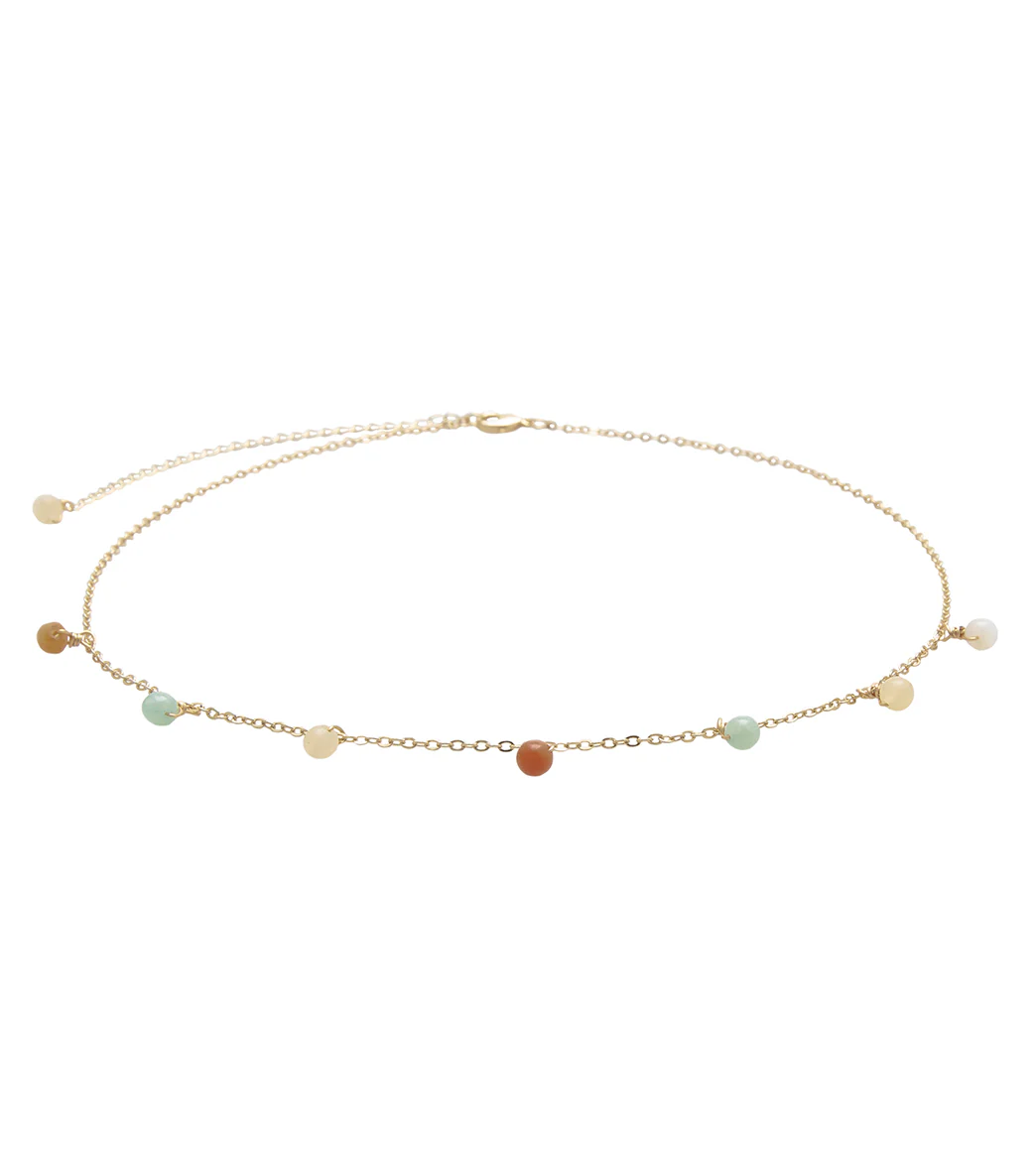 Lotus and Luna Imagination Mother of Pearl Dewdrop 4mm Necklace