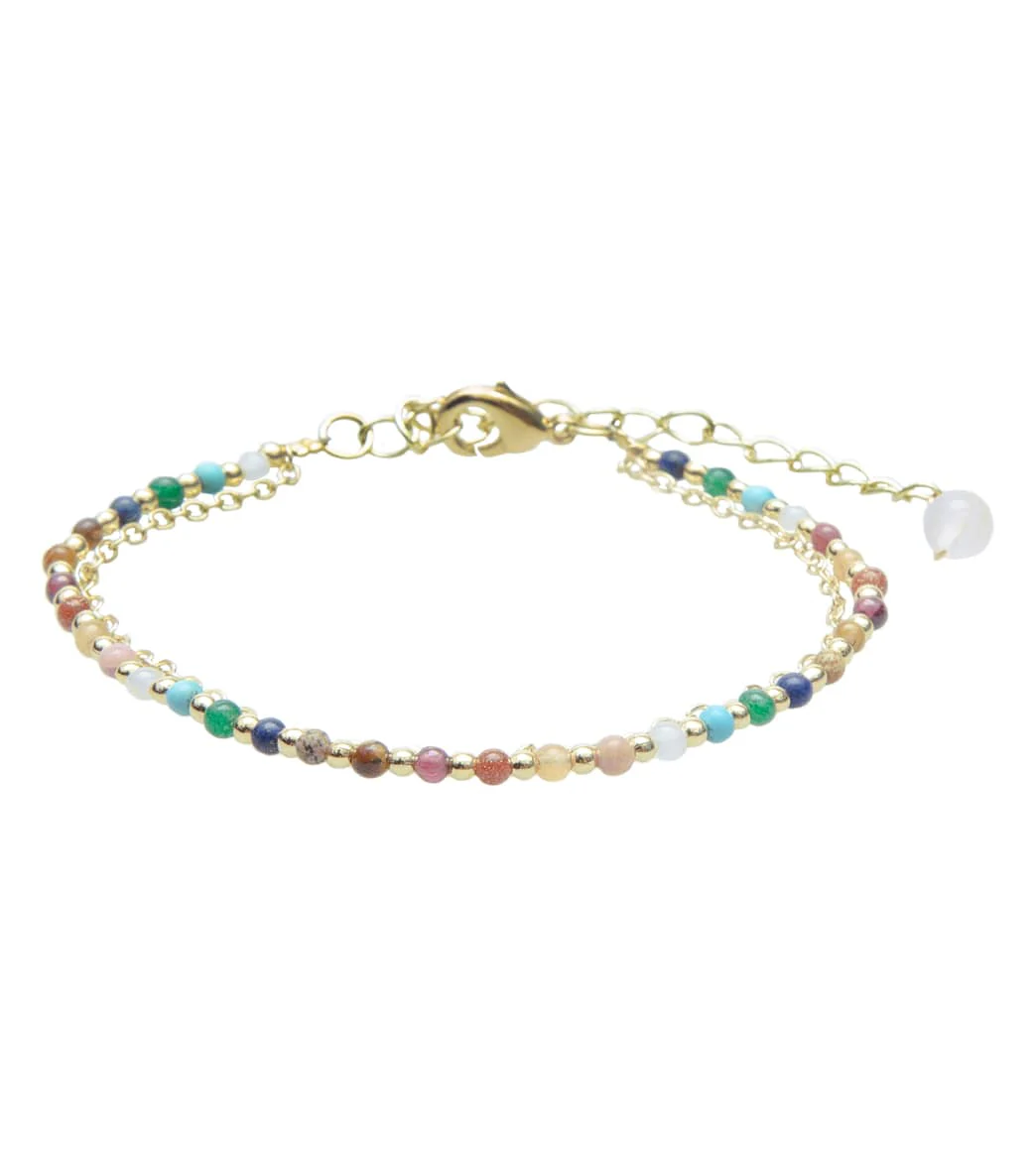 Lotus and Luna Master Healer Gold Healing Layered Bracelet - Image 4