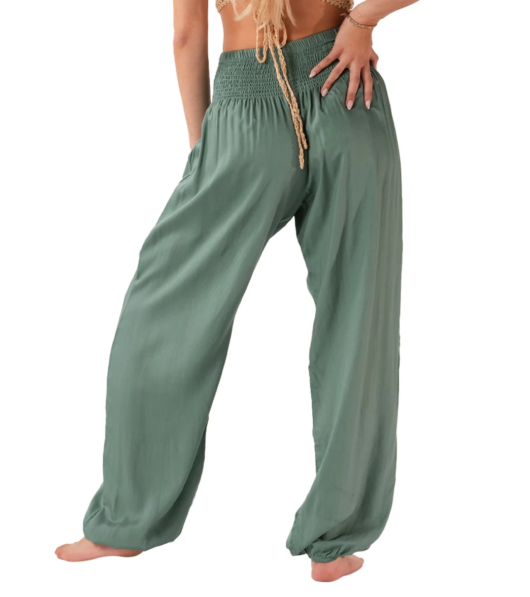 Lotus and Luna Solid Harem Pants - Image 3