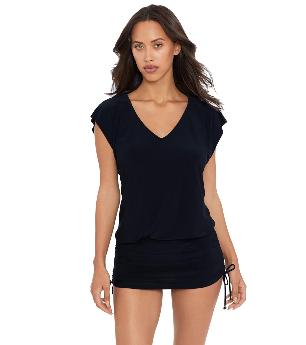 Magicsuit by Miraclesuit Women's Cover Ups Shirred Beach Dress - Image 8
