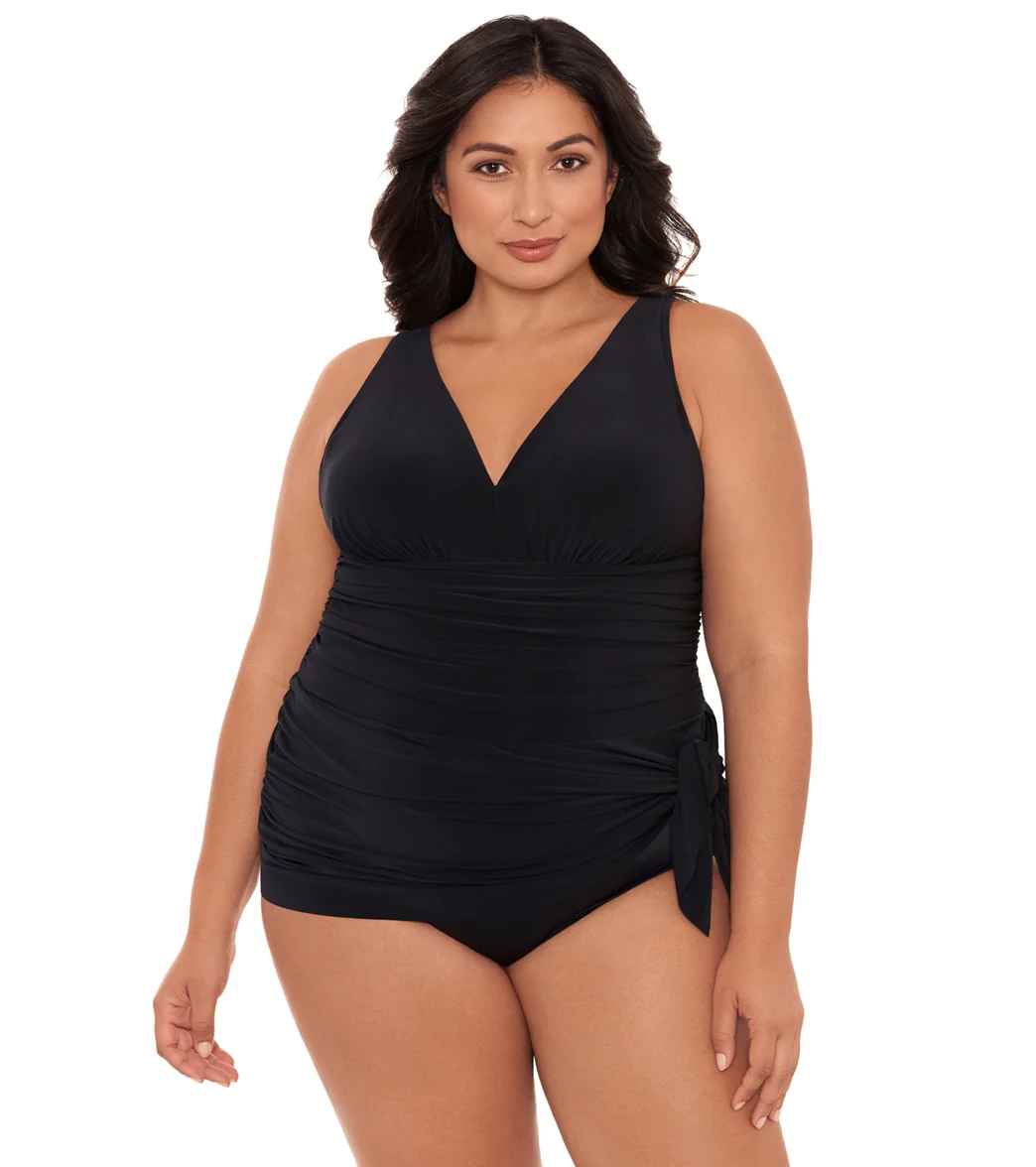 Magicsuit by Miraclesuit Women's Plus Size Celine Swim Dress - Image 3