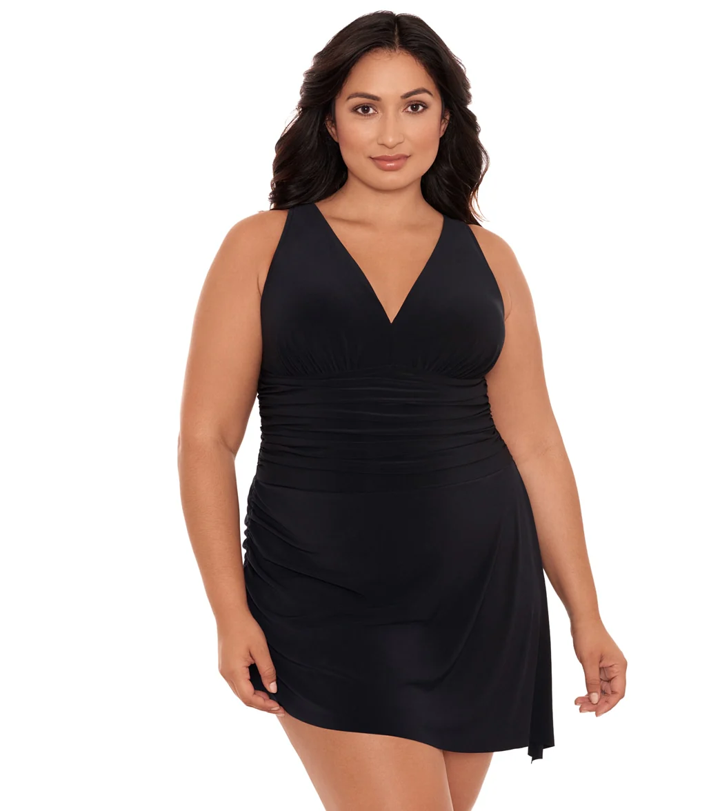 Magicsuit by Miraclesuit Women's Plus Size Celine Swim Dress - Image 7