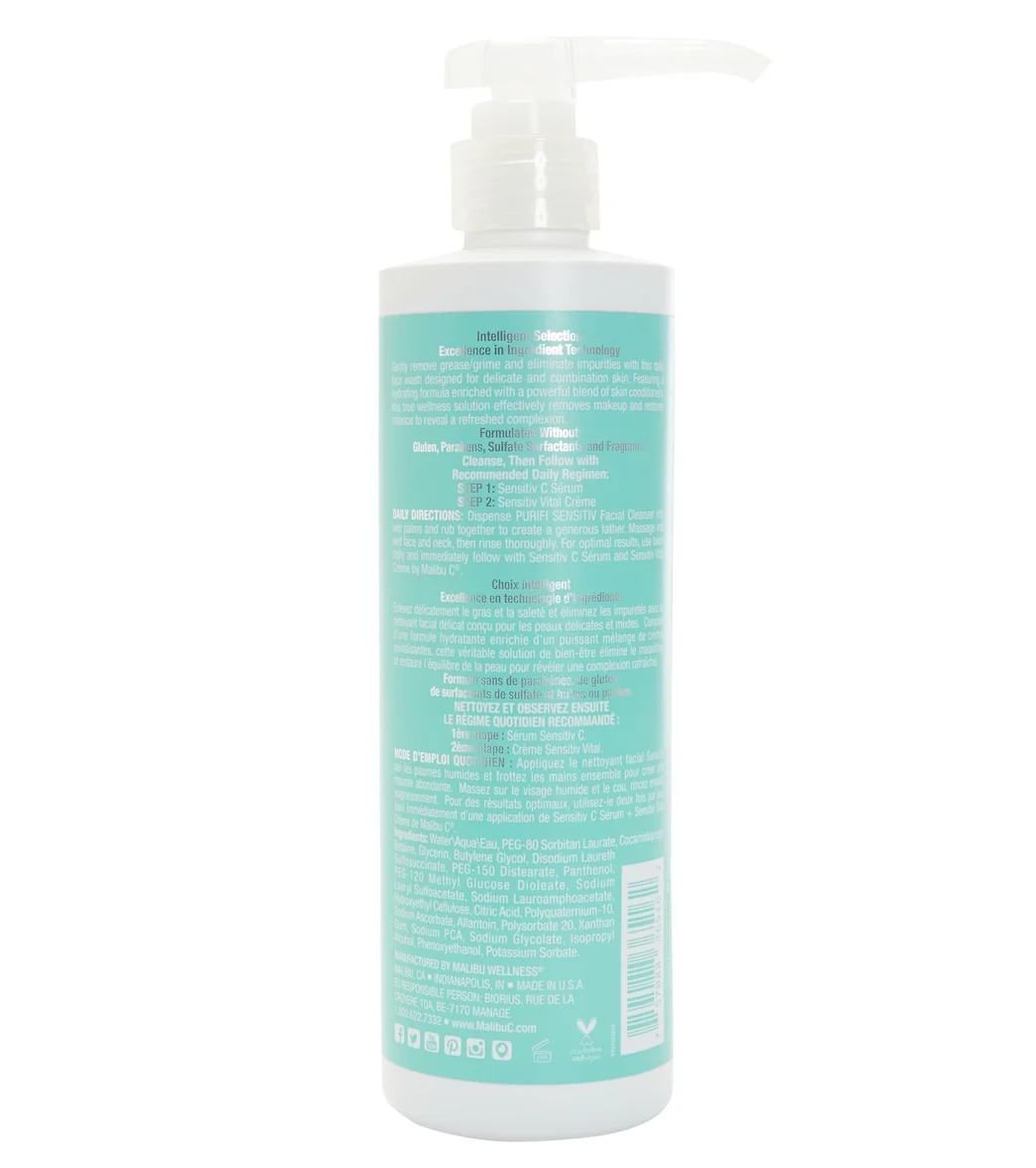 Malibu C Purifi Sensitiv Facial Cleanser 16oz - Image 2