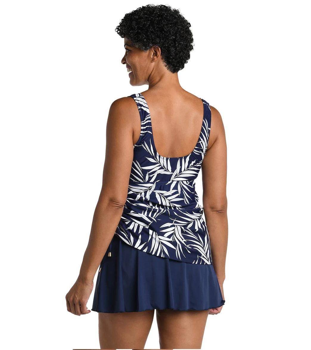 Maxine Women's Gold Leaf Adjustable Tank Swim Dress - Image 2