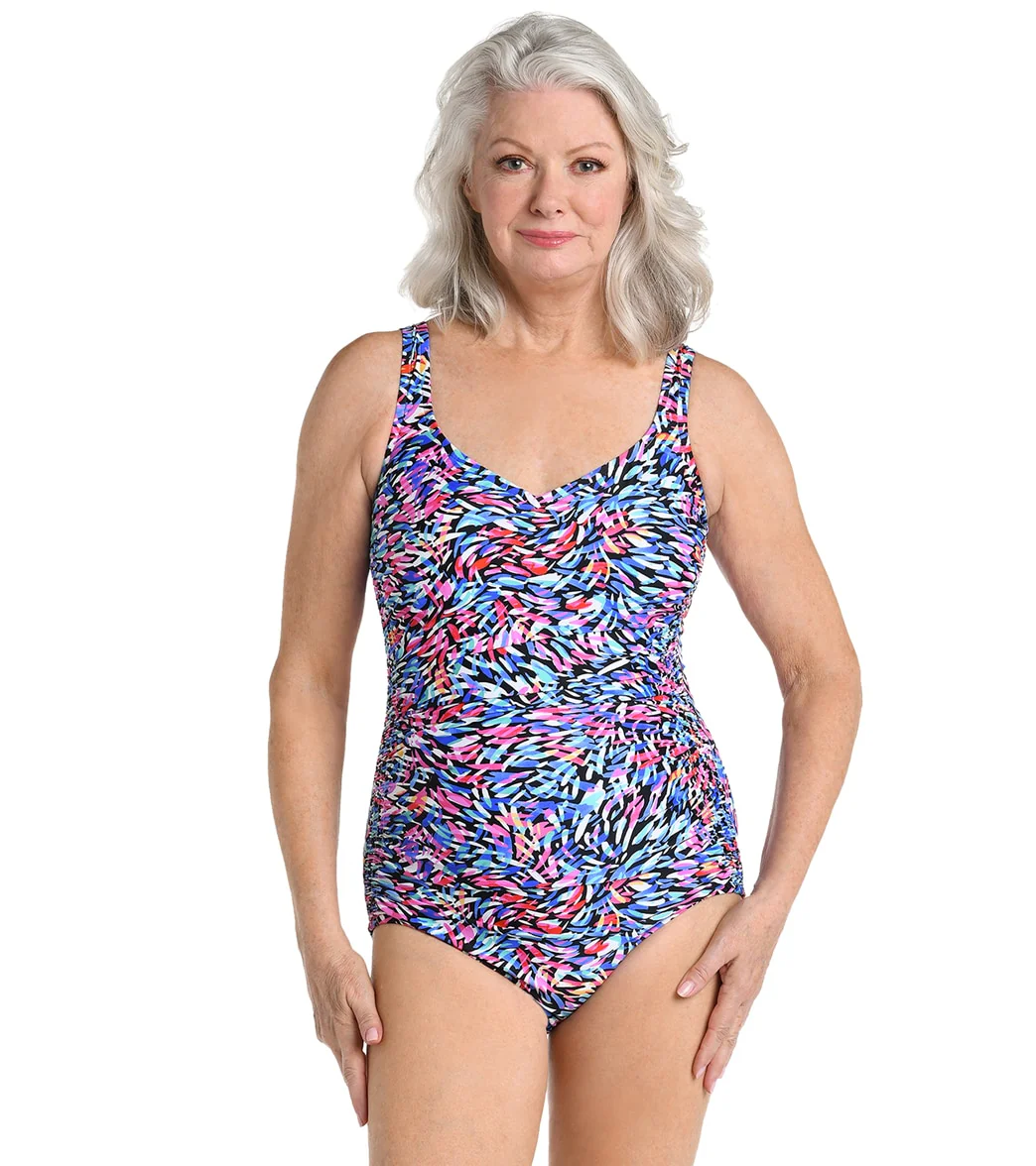 Maxine Women's Luminescense Over The Shoulder One Piece Swimsuit - Image 4