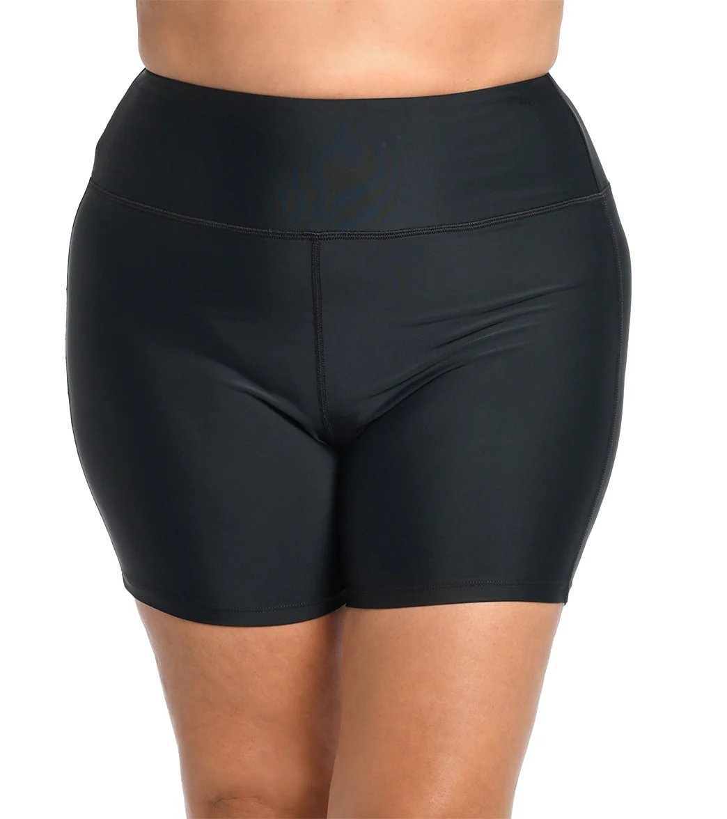 Maxine Women's Plus Size 6" Biker Short - Image 2