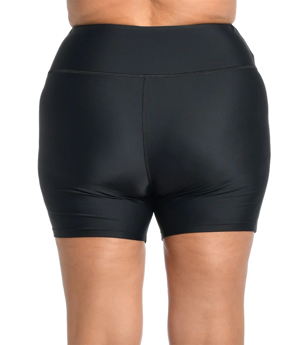 Maxine Women's Plus Size 6" Biker Short - Image 4